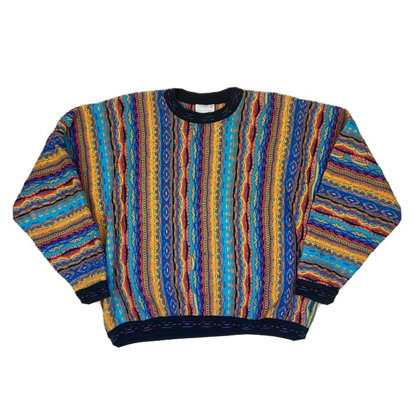 COOGI Other - Vintage Coogi Neon Knit Sweater Biggie Colorful